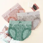 3 Pack Premium High Elastic Cotton Panties for Women - Breathable & Comfortable Briefs